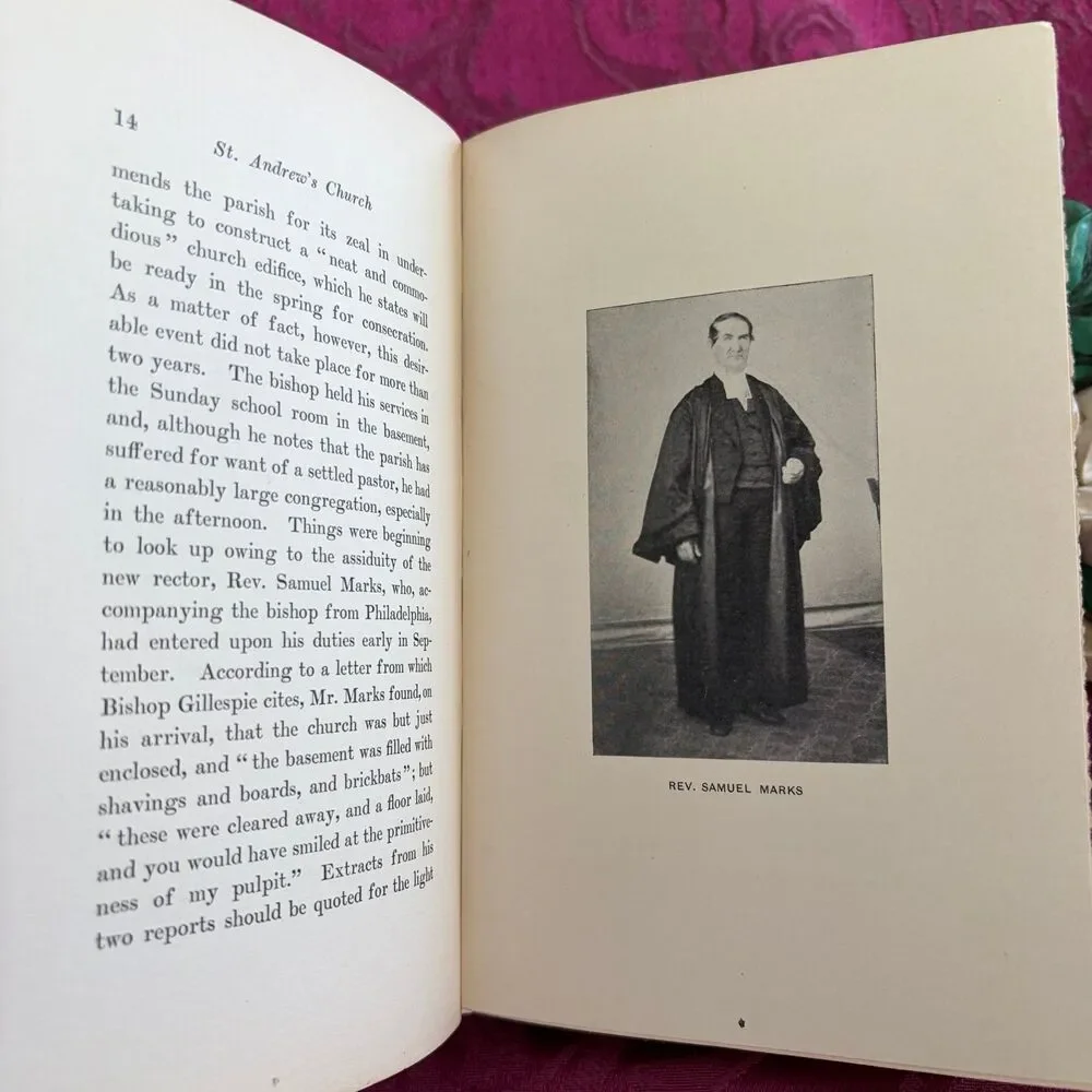 1906 A History of St. Andrew’s Church, Ann Arbor, Michigan by Arthur Lyon Cross